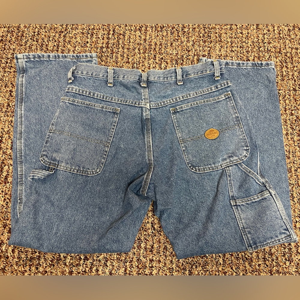 Red Kap Men’s Straight Leg Blue Jeans, Size 34x30 - Picture 3 of 5